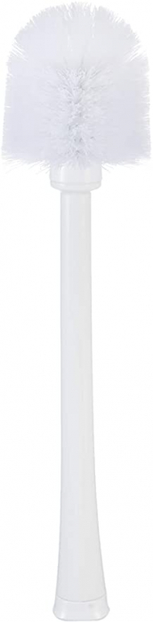 RAKI NEON Perie WC cu suport transparent alb 15xh38,5cm din plastic [2]
