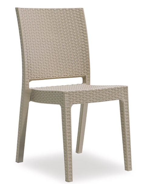 RAKI NICE Scaun 44x59xh88cm polipropilena/fibra sticla culoare cappuccino [1]