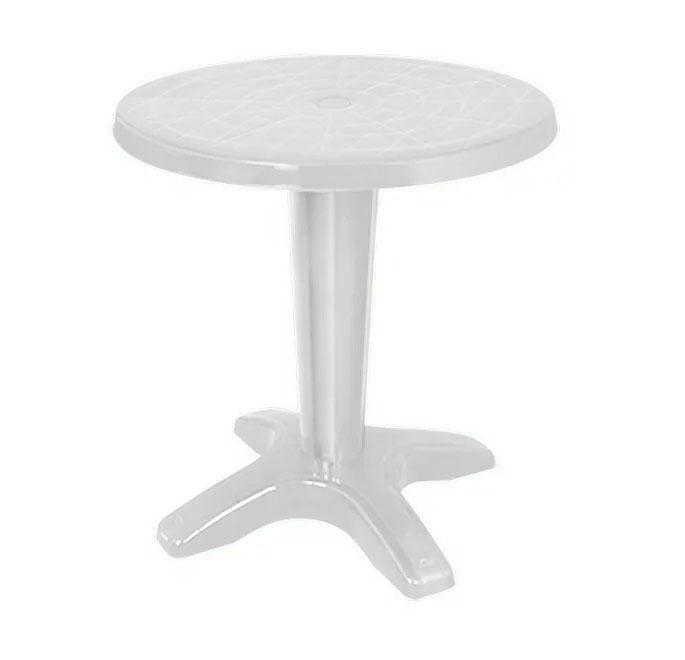 RAKI NOBRES Masa gradina plastic, rotunda, D80xh72cm, alba [1]