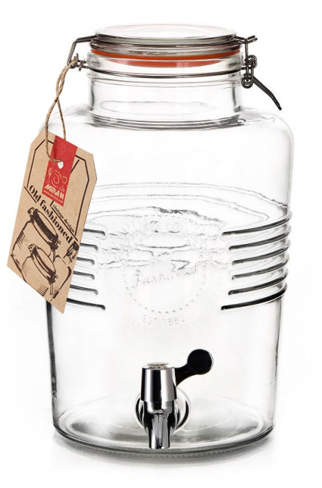 RAKI OLD FASHIONED Borcan sticla cu robinet 6l [1]
