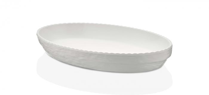 RAKI OLIE Platou adanc melamina oval, 40x25xh5,5cm, alb [1]