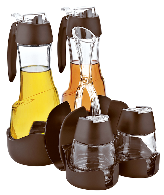 RAKI Oliviera 5 piese 275/90ml culoare cafea [1]