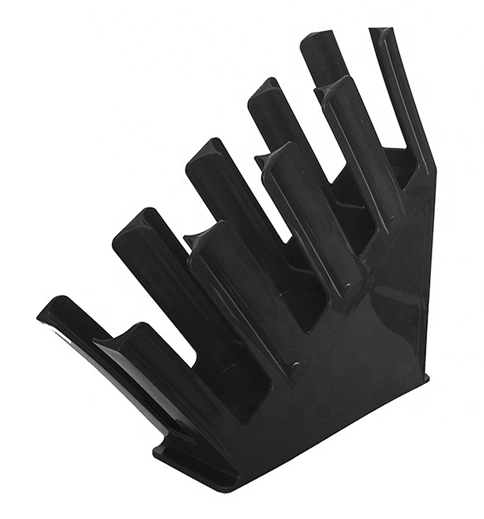 RAKI Organizator bar cu 4 compartimente pentru pahare 47x11xh46cm negru [1]