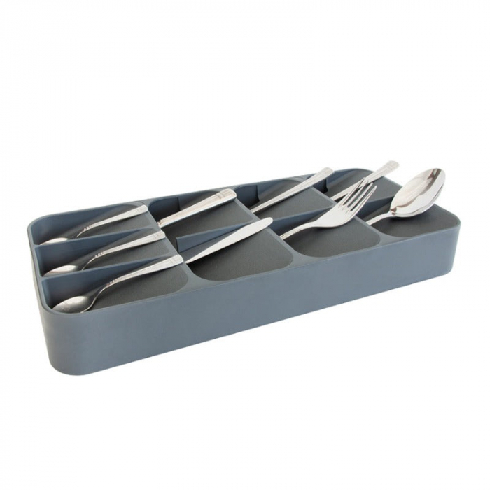 RAKI Organizator tacamuri cu 9 compartimente, 39x16,5xh5,2cm, antracit [4]