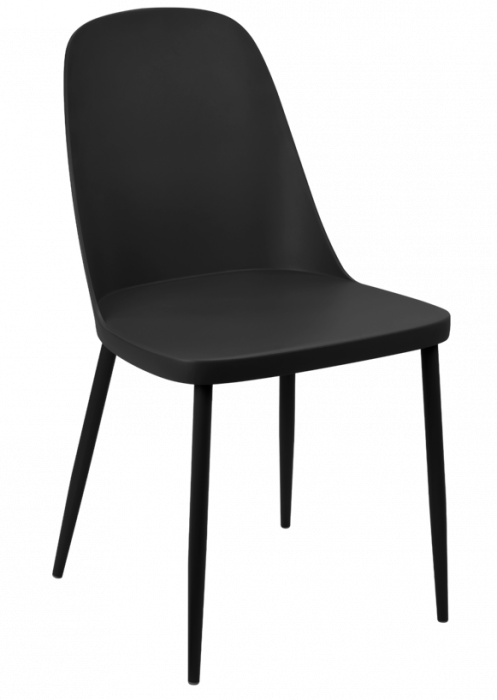 RAKI ORLANDO Scaun tersa/bucatarie negru, 54x46xh80cm, polipropilena [1]