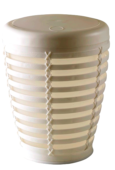 RAKI PALM Cos baie cu capac batant 7,5l 23,5x30cm bej [1]