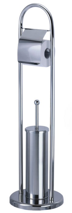 RAKI Perie WC cu suport inox hartie igienica 20x20xh80cm [1]