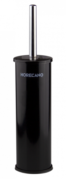 RAKI Perie WC cu suport inox negru 8xh37cm [1]