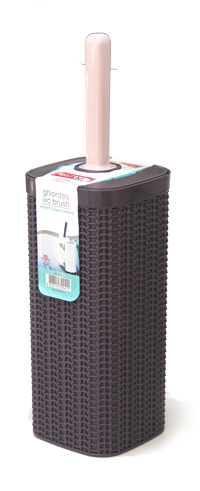 RAKI Perie WC cu suport plastic culoare violet, 11,5x11,5xh39,5cm [1]