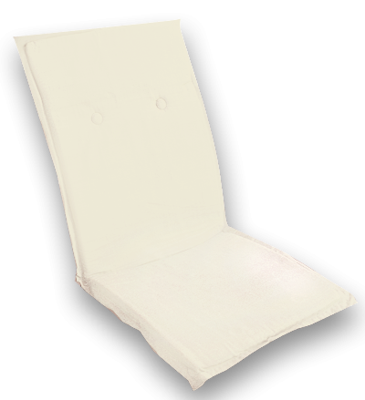 RAKI Perna pentru scaun/sezlong 115x50cm alba [1]