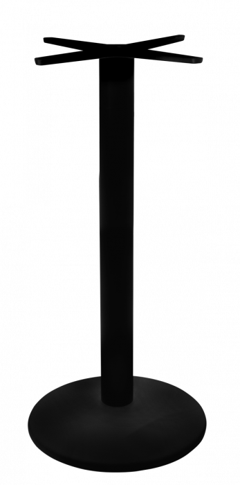 RAKI Picior, baza metalica masa bar, pentru blat rotund sau patrat 43xh110cm negru [1]