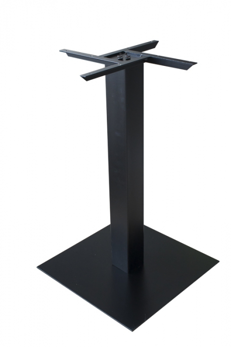 RAKI Picior, baza metalica pentru masa cu blat patrat sau rotund 45x45xH72cm negru [1]