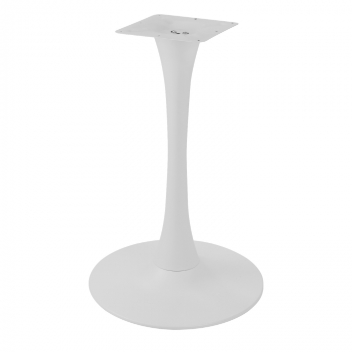 RAKI Picior pentru masa metalic alb, D51xh72cm, baza rotunda [1]