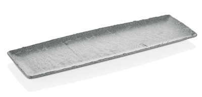 RAKI Platou din melamina, aspect ardezie gri, GN 2/4 53x16,2cm [1]
