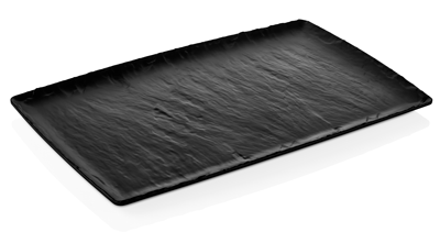 RAKI Platou din melamina, aspect ardezie neagra, GN 1/1 53x32,5cm [1]
