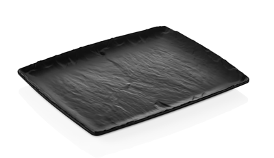 RAKI Platou din melamina, aspect ardezie neagra, GN 1/2 32,5x26,5cm [1]