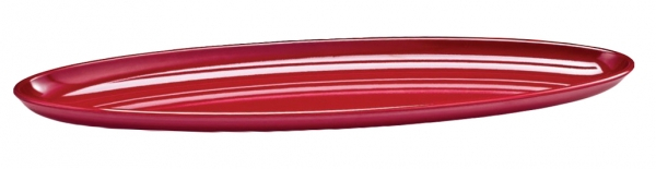 RAKI Platou elipsa melamina, 65x20xh4cm, rosu [1]
