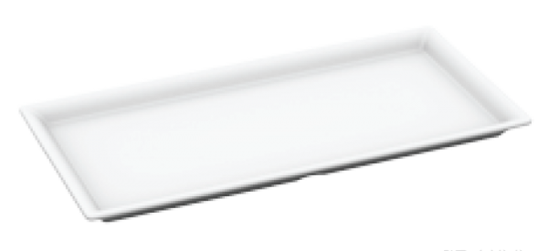 RAKI Platou melamina 35x17cm, dreptunghiular, alb [1]