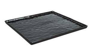 RAKI Platou melamina servire dreptunghiular, 32,5x26,5cm, negru [1]