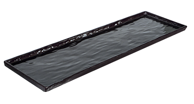 RAKI Platou melamina servire dreptunghiular, 53x16,3cm, negru [1]