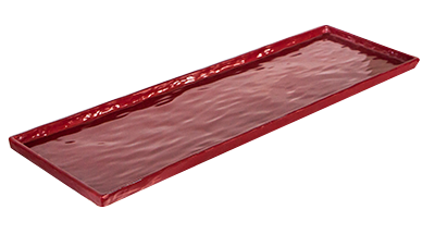 RAKI Platou melamina servire dreptunghiular, 53x16,3cm, rosu [1]