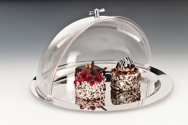 RAKI Platou metalic rotund cu capac rolltop, D43cm [2]