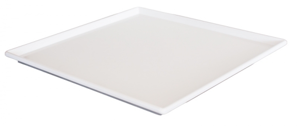 RAKI Platou patrat melamina, 19,5x19,5cm, alb [1]