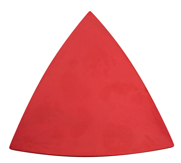 RAKI Platou triunghiular melamina, 47,5x47,5xh1cm, rosu [1]