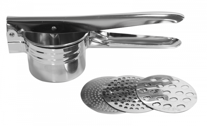 RAKI Presa pentru legume si fructe cu 3 site interschimbabile, din inox [1]