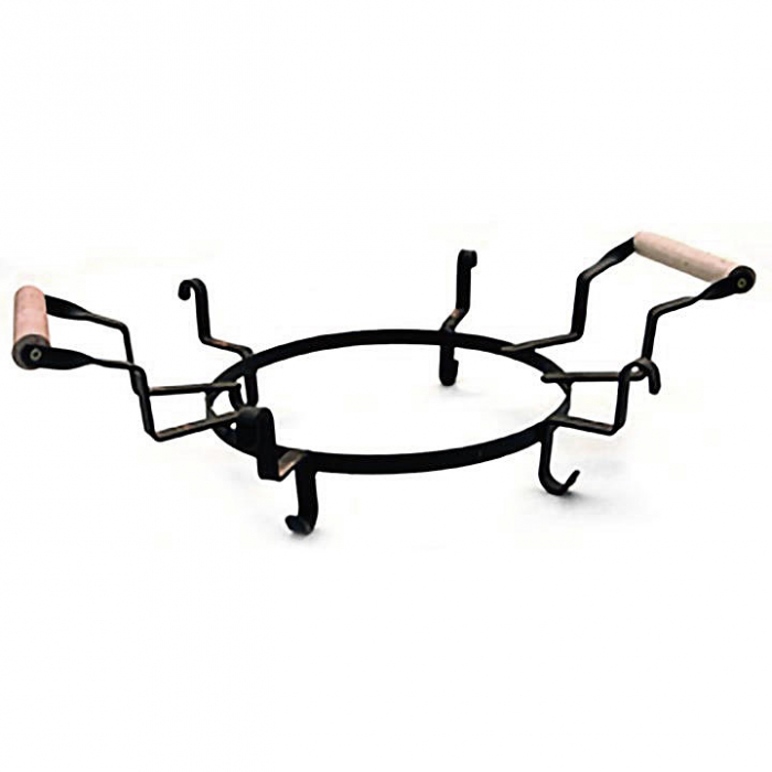 RAKI PROFI Tava ceramica 28cm cu suport metalic, pentru copt si servit, Saci bulgaresc [4]