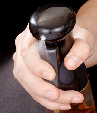 RAKI Pulverizator ulei/otet, 200ml, din sticla cu capac plastic negru [2]