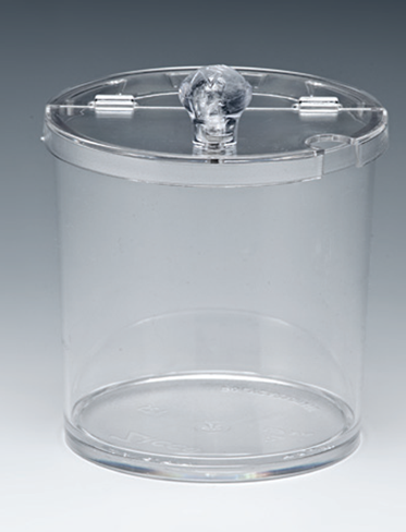 RAKI Recipient policarbonat rotund cu capac, 1,5l, D14xh13,5cm [2]