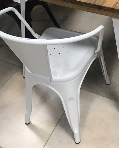 RAKI RETRO Scaun metalic 48x51x74cm WHITE [2]