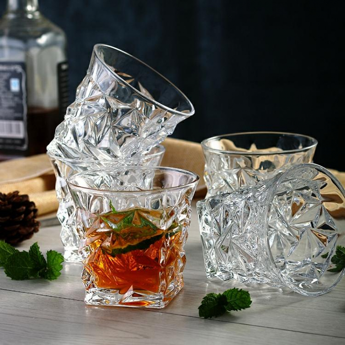 RAKI ROCK Set 6 pahare whisky, 255ml, D9,8xh8,9cm, din sticla [4]