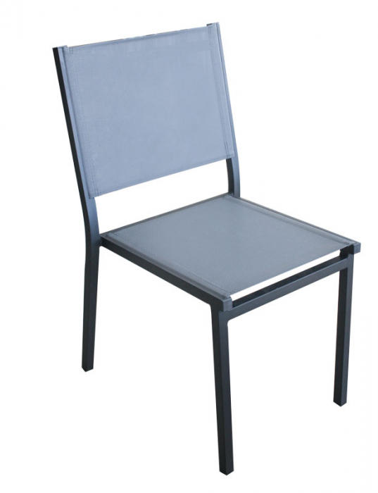 RAKI Scaun terasa/gradina din panza cu cadru aluminiu, 57x52xh87cm [1]