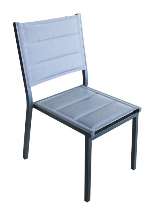RAKI Scaun terasa/gradina din panza dubla cu cadru aluminiu, 57x52xh87cm [1]