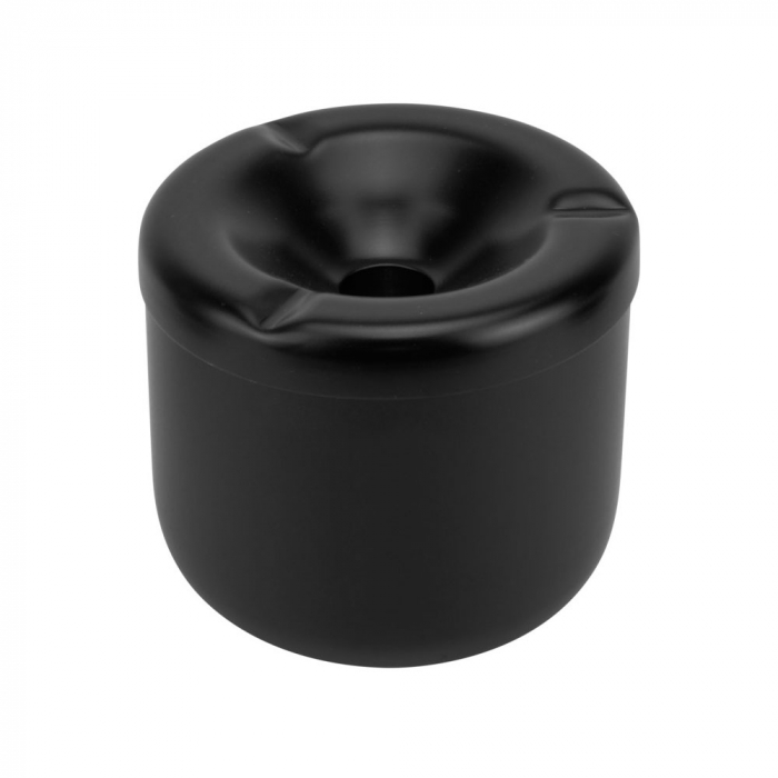 RAKI Scrumiera antivant metalica neagra, D9cm [1]