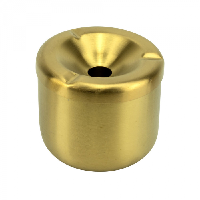 RAKI Scrumiera de masa antivant metalica, D10cm, aurie [1]