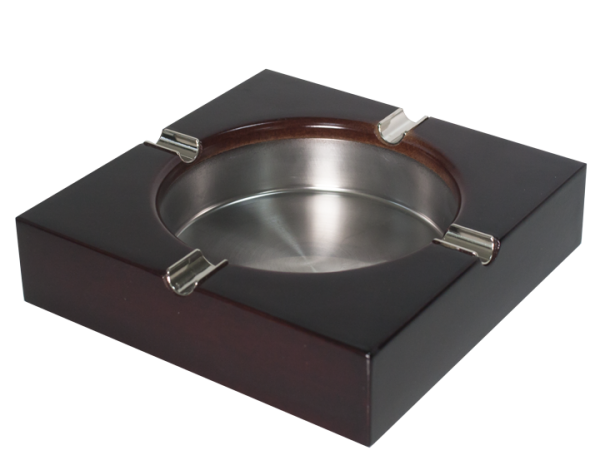 RAKI Scrumiera din lemn cu inox 18x18xh3,5cm [1]