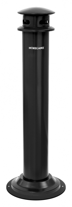 RAKI Scrumiera exterioara stationara, neagra 35xh108cm [1]