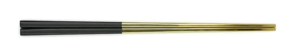 RAKI SHIBUI Betisoare japoneze, set de 2 bete, chopsticks, negru/auriu [1]