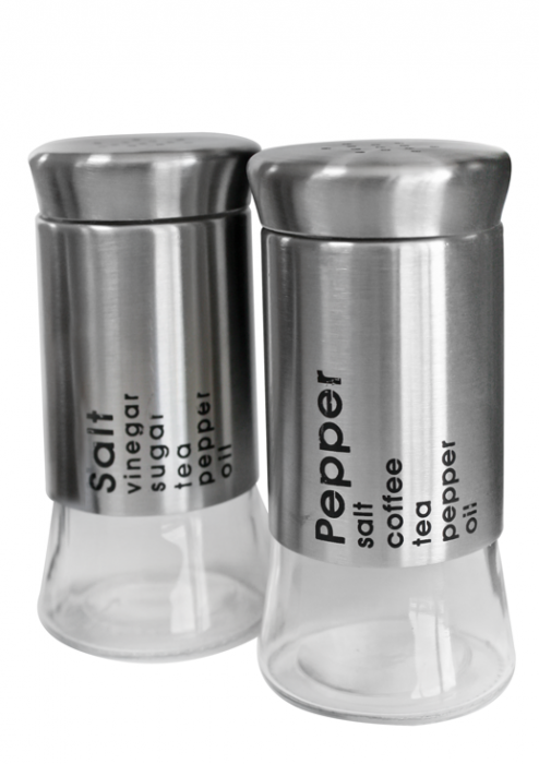 RAKI Solnita si pipernita cu capac crom 150ml fiecare [1]