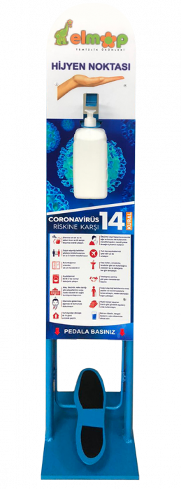 RAKI Statie de dezinfectare pentru maini cu pedala 1000ml 25x25xH125cm [1]