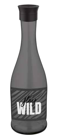 RAKI STAY WILD Sticla cu capac 1l cu decor, din sticla, diferite culori [3]