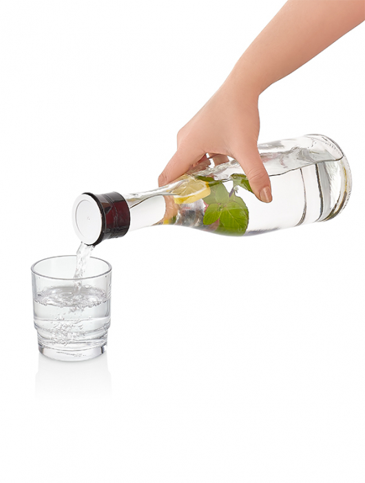 RAKI STAY WILD Sticla cu capac 1l cu decor, din sticla, diferite culori [5]