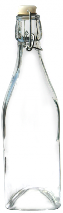 RAKI Sticla cu dop ermetic triunghiulara, 560ml, din sticla [1]