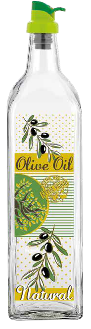 RAKI Sticla pentru ulei de masline Olive 750ml cu picurator [2]