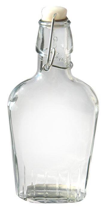 RAKI Sticla plata cu dop ermetic, 250ml, din sticla [1]