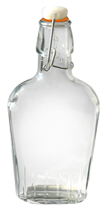 RAKI Sticla plata cu dop ermetic, 500ml, din sticla [1]