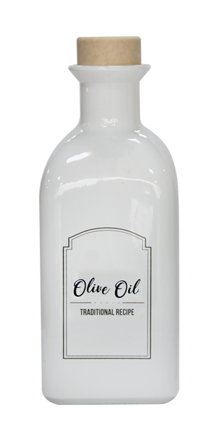 RAKI Sticla ulei oliviera cu dop de pluta, 700ml, culoare alba [1]